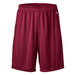 Soffe 1540M Adult Polyester Interlock Performance Short in Maroon size Large