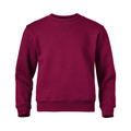 Soffe J9001 Juvenile Classic Crew Sweatshirt in Maroon size Large | Cotton Polyester