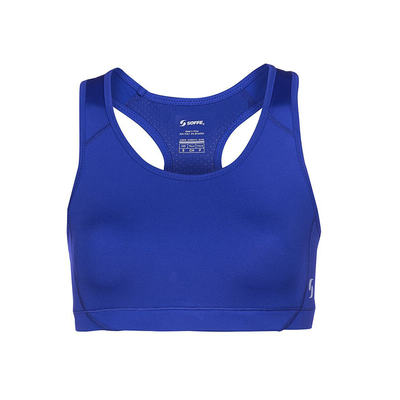 Soffe S1210VP Juniors Mid Impact Bra in Royal Blue size Small | Polyester/Spandex Blend