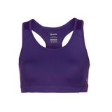 Soffe S1210VP Juniors Mid Impact Bra in Purple size XL | Polyester/Spandex Blend