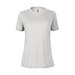 Platinum P512S Women's Slub Short Sleeve Crew Neck Top in Parchment size Medium | Ringspun Cotton