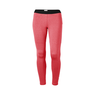 Soffe 1169C Dri Curves Team Heather Legging in Red size 3X | Polyester/Spandex Blend
