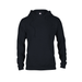 Delta 99200 Fleece Adult Heavyweight Hoodie in Black size Medium | Cotton/Polyester Blend