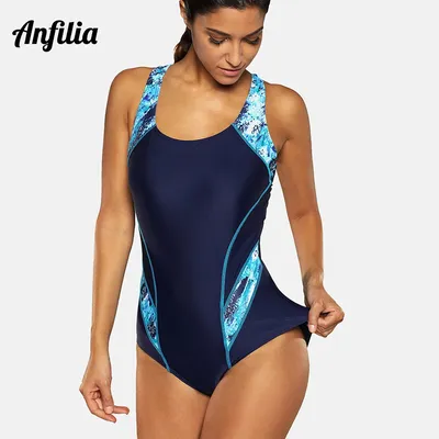 Anfilia – maillot de bain pour femmes une pièce sport Monokini vêtements de plage Bikini