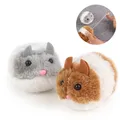 Souris artificielle pour chat jouet interactif jouet pour animal de compagnie avec anneau de