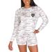 Women's Concepts Sport Camo Las Vegas Raiders Encounter Long Sleeve Top & Short Set