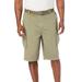 Men's Big & Tall 12" Side Elastic Cargo Short with Twill Belt by KingSize in Dusky Green (Size 7XL)