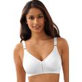 Plus Size Women's Double Support® Cotton Wirefree Bra DF3036 by Bali in White (Size 40 B)