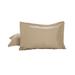 Luxury Hotel Tailored 2-Pack Standard/Queen Shams by Levinsohn Textiles in Mocha (Size STAND QUEEN)