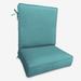 2-Section Deep Seating Cushion by BrylaneHome in Haze Patio Chair Thick Padding
