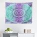 East Urban Home Purple & Turquoise Tapestry, Hippie Ombre Mandala Inner Peace & w/ Ornamental Art | 23 H x 28 W in | Wayfair