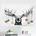 East Urban Home Moose Tapestry, Christmas Animal Xmas Ornaments Balls Hanging From Horns Funny Noel Sketch Art | 30 H x 45 W in | Wayfair