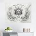 East Urban Home Ambesonne East Tapestry, Traditional Japanese Samurai Koi Fish Martial Arts Lifestyle Tokyo Typography | 23 H x 28 W in | Wayfair