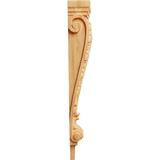 Ekena Millwork Extra Large Acanthus Pilaster Corbel Wood in Brown | 27.5 H x 6.75 W in | Wayfair CORW07X04X27PARO