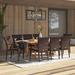 Lark Manor™ Anautica 9 Piece Outdoor Dining Set Wood/Teak in Brown/White | 29 H x 67 W x 39 D in | Wayfair 4CEDD8C4055443A2864DDA2B5824E376