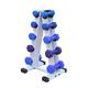 courti Dumbbell Weight Rack – 5 Tier - Updated Hex Dumbbell Storage A Frame Tree Rack - Premium Dumbbell Storage Rack Stand, Weight Racks Dumbbells for Storaging Home Gym