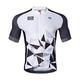 Santic Men's Cycling Jersey Short Sleeve Bike Shirt Men Cycling Tops for Men Biking Jersey Breathable White EU M