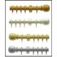 28mm Wooden Curtain Pole Set with Ball Finials (Antique Pine, 300cm (118"))