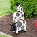 Exhart Stacked Pigs Statuary, 9 by 13 Inches Resin/Plastic in Black | 13 H x 9.5 W x 3 D in | Wayfair 19471-RS