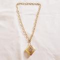 Free People Jewelry | Free People Pendant Necklace | Color: Gold | Size: Low Cut 'V'