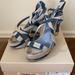 Burberry Shoes | Burberry Resort Capsule Farrah125 Wedge Sandal | Color: Blue | Size: 8