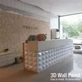 Panneau de carreaux 3D moule en plâtre autocollants muraux papier peint de salon peinture murale