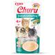 INABA Churu - Katzenleckerli mit Huhn und Krabbe - Leckerer Snack für Katzen - Glatte und cremige Textur - Katzenfutter - 48 Tuben x 14g