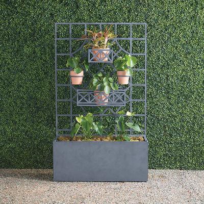 Set of 4 Alix Trough with Trellis Collection - Pot Ring - Frontgate