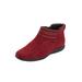 Women's The Farren Bootie by Comfortview in Rich Burgundy (Size 10 M)