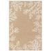 Liora Manne Carmel Coral Border Indoor/Outdoor Rug 23"X7'6" by Brylane Home in Sand (Size 23" X 7'6")