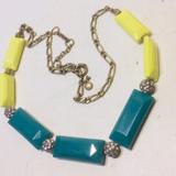 J. Crew Jewelry | J Crew Crystal Ball Fluorescent Choker | Color: Green/Yellow | Size: Os