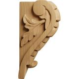 Ekena Millwork Large Acanthus Leaf Block Corbel Wood in Brown | 6 H x 3.75 W in | Wayfair CORW04X03X06BACH