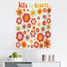 East Urban Home Groovy Tapestry Twin Size, Petals Of Retro Colors Old Fashioned Style Revival Art, Wall Hanging Bedspread Bed Cover Wall Decor | Wayfair