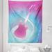 East Urban Home Ambesonne Hot Pink Tapestry King Size, Hot Pink Guitar On Vibrant Colored Backdrop Music Themed Abstract Image Print | Wayfair