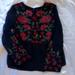 American Eagle Outfitters Tops | American Eagle Outfitters Black/Red Floral Blouse | Color: Black/Red | Size: Xs