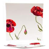 Red Vanilla Summer Sun Bone China Platter Bone China/All Ceramic in White | 1.25 H x 12.5 W x 12.5 D in | Wayfair SB3400-513