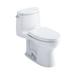 TOTO 1.28 GPF (Water Efficient) Elongated One-Piece Toilet w/ High Efficiency Flush (Seat Included) in White | Wayfair MS604124CEFG#01