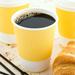 Restaurantware 12 Oz Light Paper Coffee Cup - Ripple Wall - 3 1/2" X 3 1/2" X 4 1/4" - 500 Count Box in Yellow | Wayfair RWA0279LY