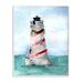 Stupell Industries Nautical Holiday Lighthouse Christmas Candy Cane Stripes - Graphic Art Print Wood in Brown | 19 H x 13 W x 0.5 D in | Wayfair