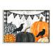 Stupell Industries Welcome Halloween Sign Painted Pumpkin Designs by Andrea Tachiera - Graphic Art Print in Brown | 19 H x 13 W x 0.5 D in | Wayfair
