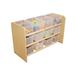 Wood Designs See-All Double Sided 12 Compartment Shelving Unit Wood in Brown/White | 21 H x 33 W x 14 D in | Wayfair 13801