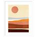 AllModern Sunseeker Landscape II by Victoria Borges - Picture Frame Graphic Art Print Paper, in Orange/White | 14 H x 11 W x 1 D in | Wayfair