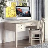 Rosecliff Heights Budworth Desk & Chair Set Wood in Gray | 56 W x 21 D in | Wayfair 3263A734A18E438ABD242A4545107678