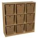 Wood Designs Natural Environments (9) Cubby Storage w/ Large Baskets Wood in Brown | 49 H x 48 W x 15 D in | Wayfair 50900