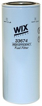 WIX Filters - 33674 Heavy Duty Spin-On Fuel Filter, Pack of 1