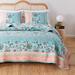 Audrey Turquoise Quilt Set by Barefoot Bungalow in Turquoise (Size 2PC TWIN/XL)
