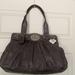 Coach Bags | Coach Gray Leather Garnet Turnlock Handbag | Color: Gray/Purple | Size: Os