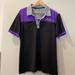 Adidas Shirts | Men’s Adidas Golf Polo Shirt | Color: Black/Purple | Size: M