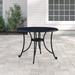 Lark Manor™ Algrid Metal Dining Table Metal in Black | 30 H x 42 W x 42 D in | Outdoor Dining | Wayfair 0DC006142B6E40C5B242C8F091E10B90