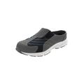 Wide Width Men's Slip On Swim Slides by KingSize in Grey Midnight Teal (Size 12 W)